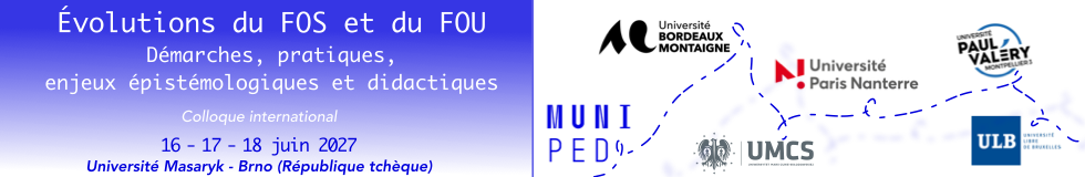 Évolutions du FOS et du FOU. Démarches, pratiques, enjeux épistémologiques et didactiques>